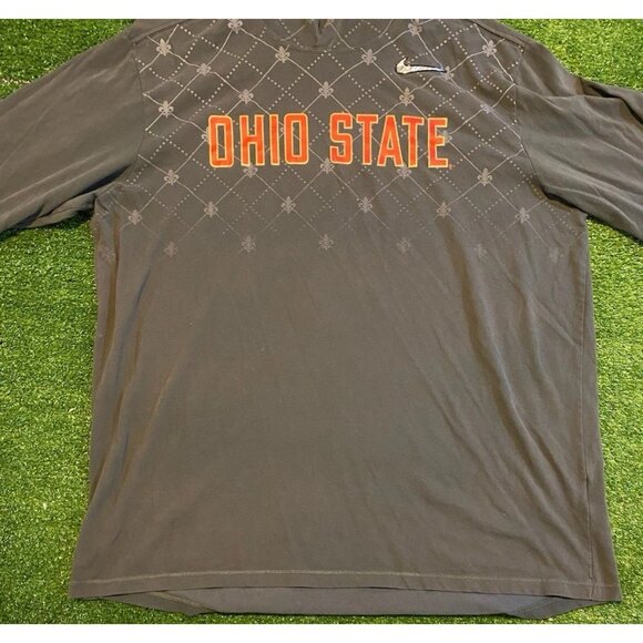 Ohio State Buckeyes hoodie mens extra large gray nike lightweight OSU 24 - Picture 5 of 14